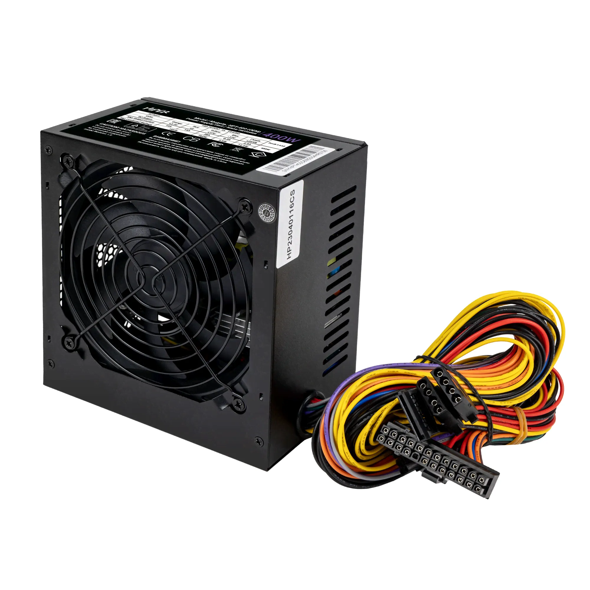 Блок питания 400 Вт, HIPER HPT-400, 80 мм