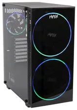 Корпус Hiper BH33 черный 2x200mm 1x120mm ARGB Controller