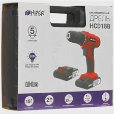 Аккумуляторный шуруповерт HIPER HCD18B